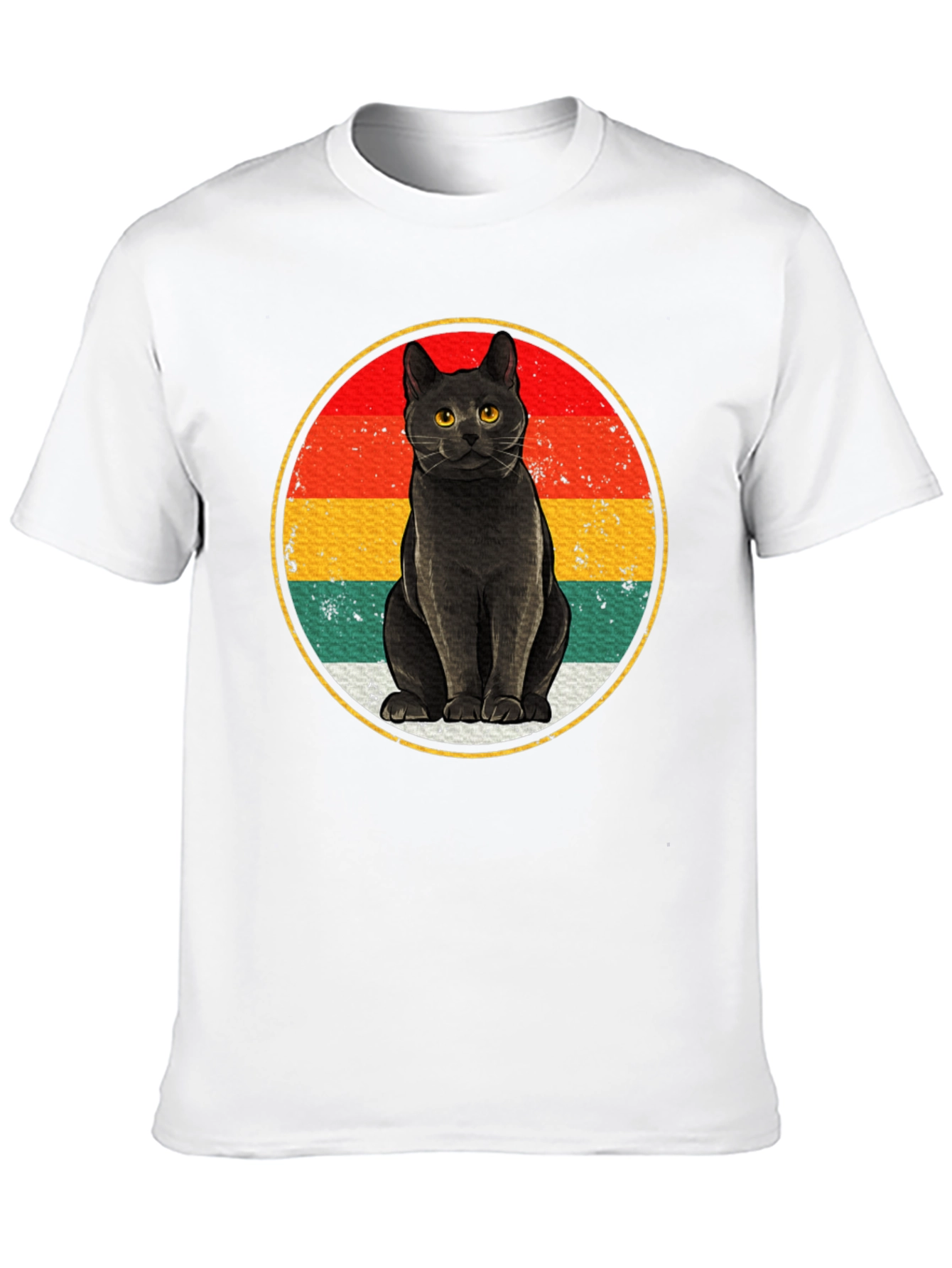 Retro Black Cat T-Shirt