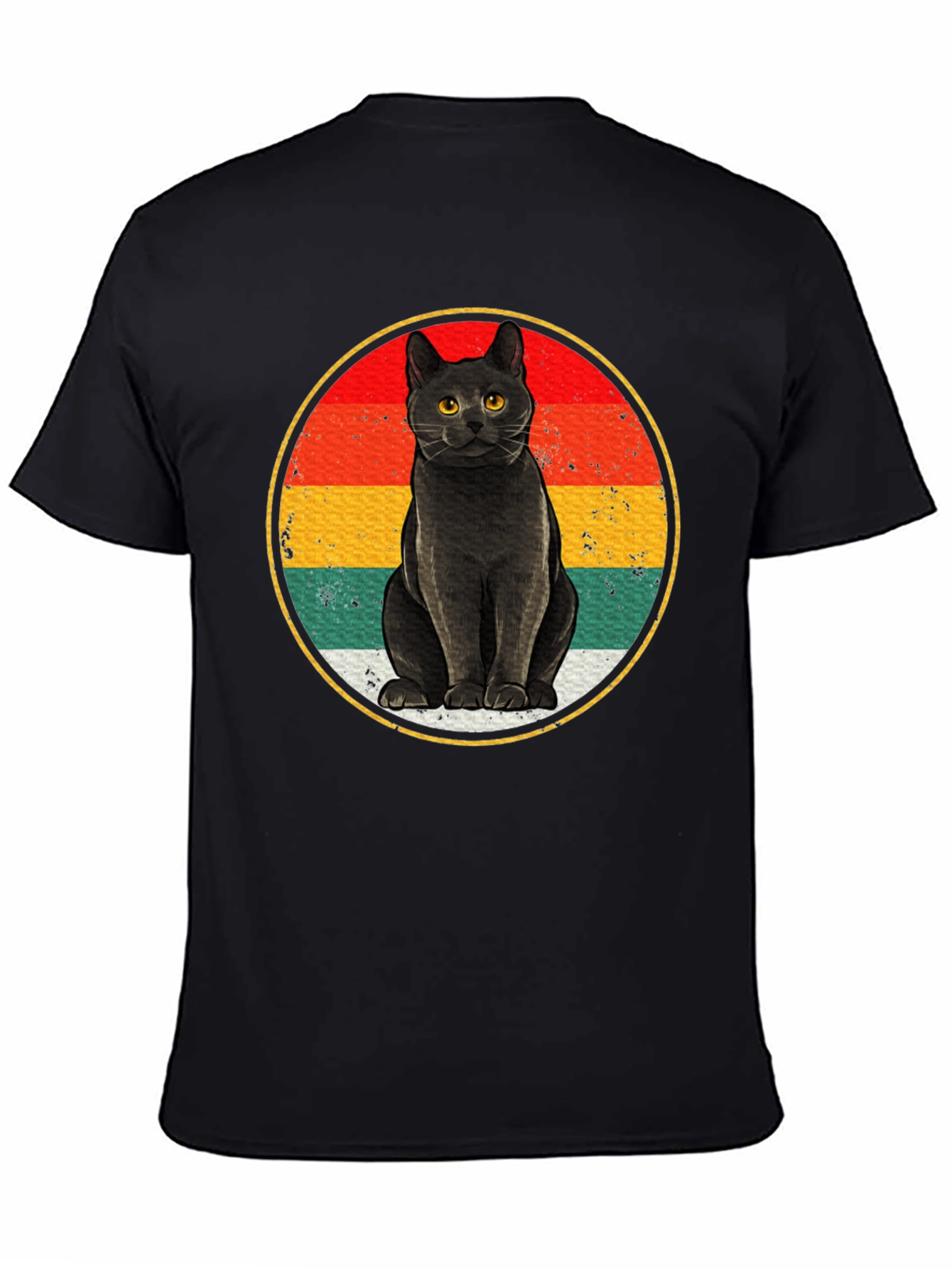 Retro Black Cat T-Shirt