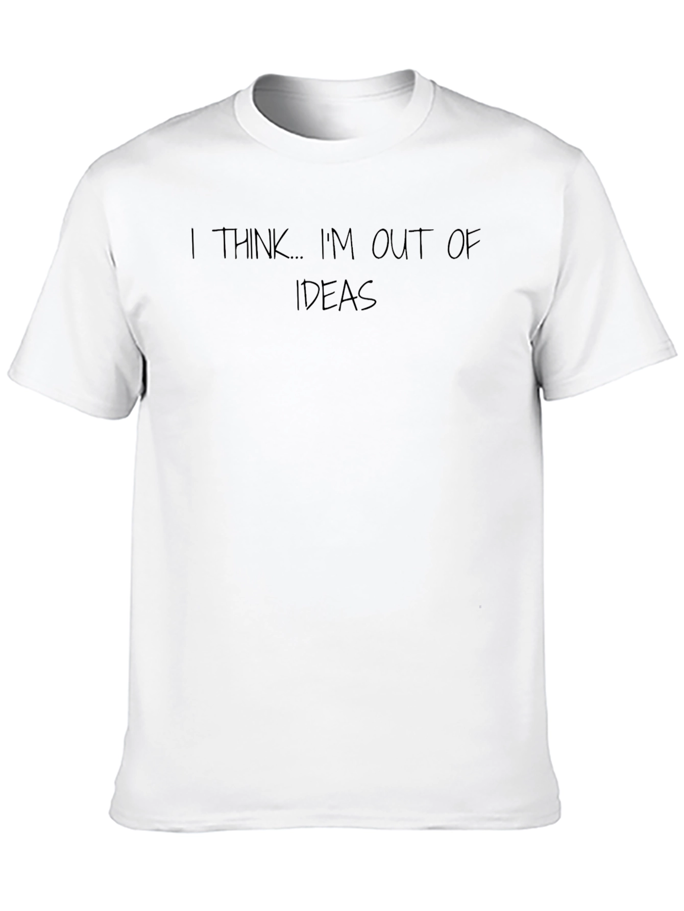 Out of Ideas Graphic Tee - Black Crew Neck