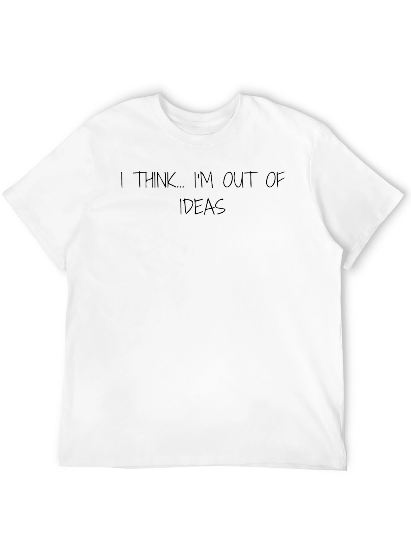 Out of Ideas Graphic Tee - Black Crew Neck