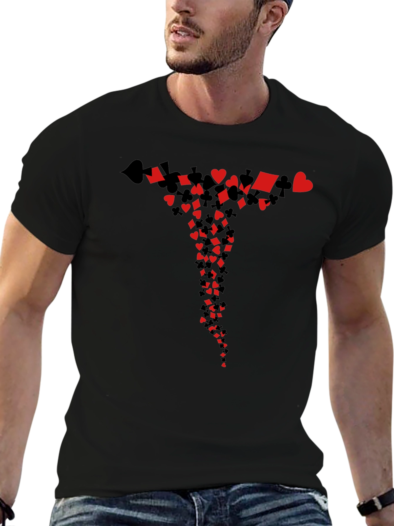 Playing Card Suits Graphic T-Shirt