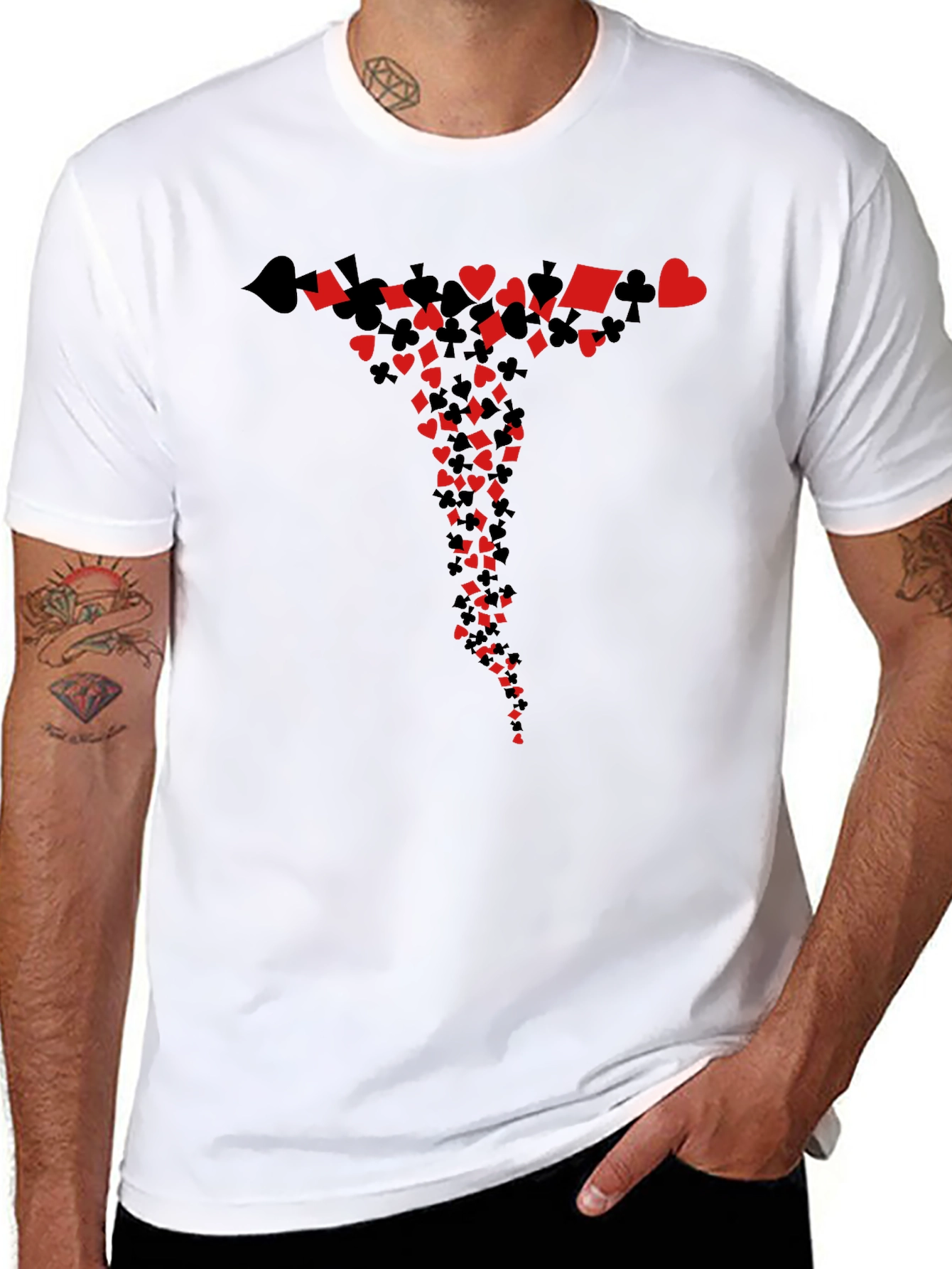 Playing Card Suits Graphic T-Shirt