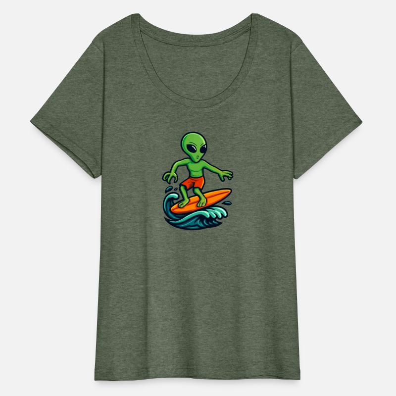 alien surfing