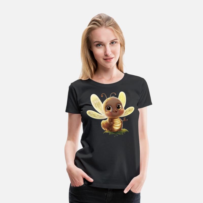 an adorable glowing firefly