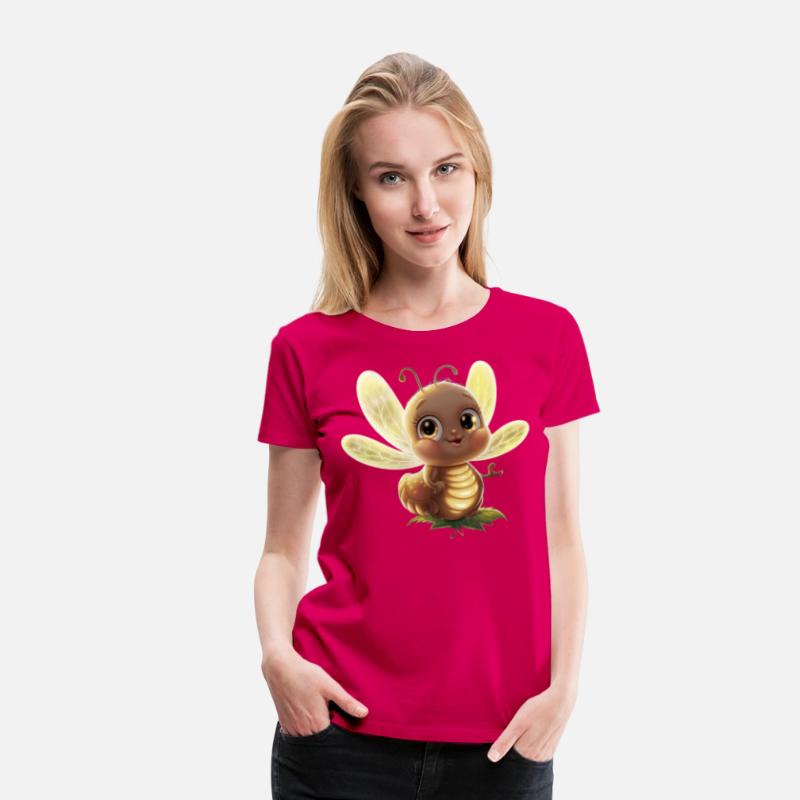 an adorable glowing firefly