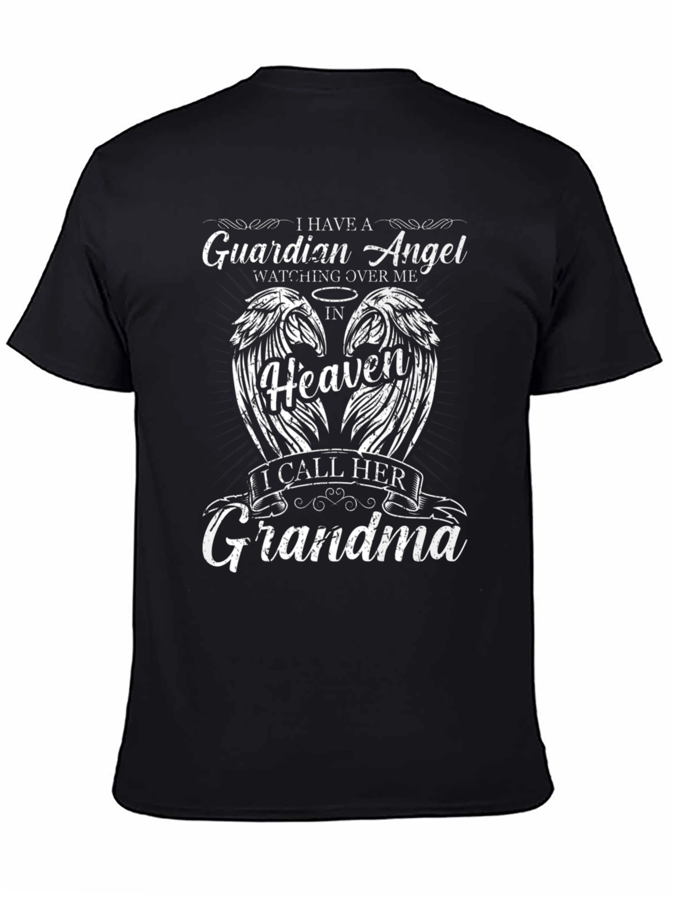 Grandma Guardian Angel Memorial T-Shirt