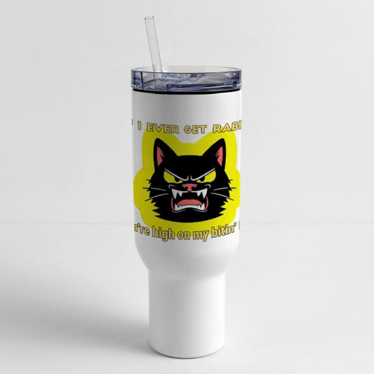 Angry Black Cat Rabies Parody Design