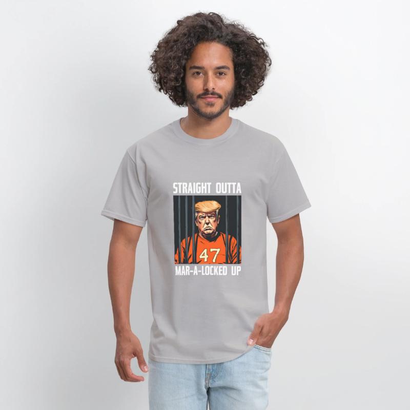 Anti-Trump Funny Straight Outta Mar-A-Locked Up