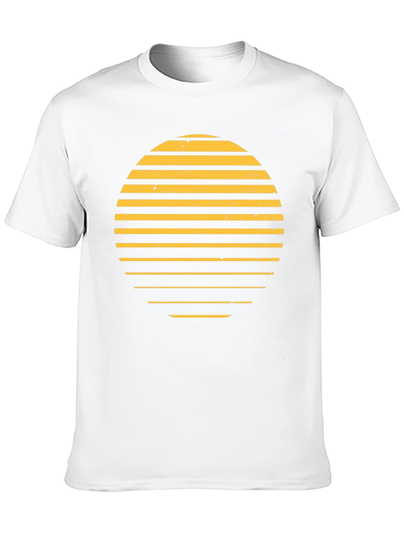 Retro Sunset Graphic T-Shirt - Stylish Black Tee