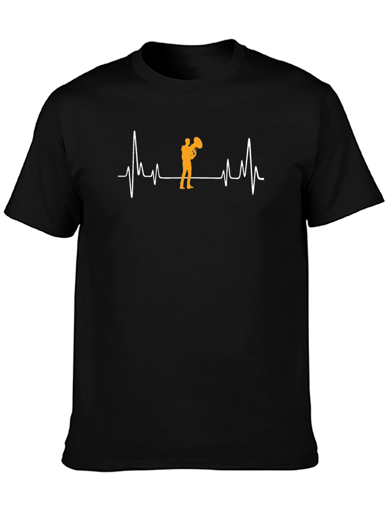 Tuba Heartbeat T-Shirt - Music Lover Tee