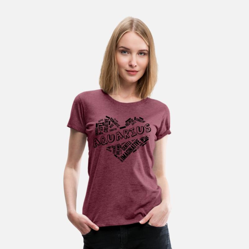 Aquarius Heart Word Cloud Doodle Astrology Zodiac