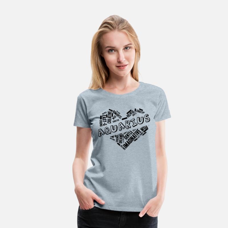 Aquarius Heart Word Cloud Doodle Astrology Zodiac