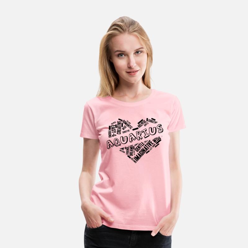 Aquarius Heart Word Cloud Doodle Astrology Zodiac
