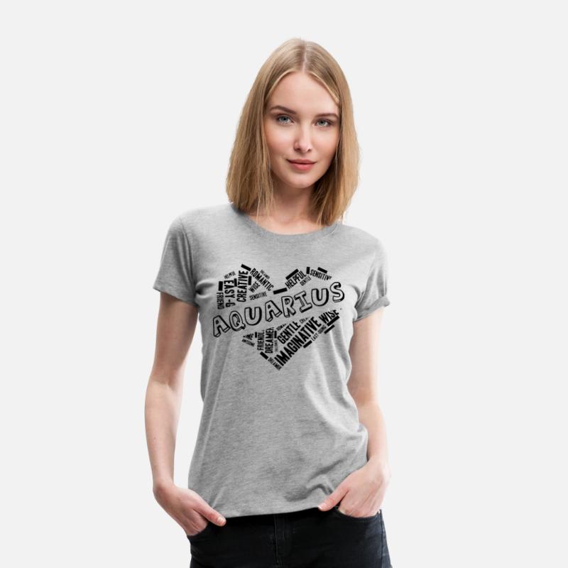 Aquarius Heart Word Cloud Doodle Astrology Zodiac