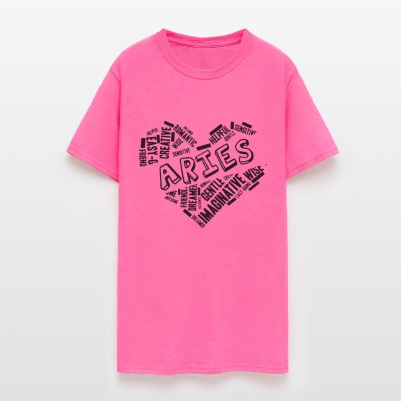 Aries Heart Word Cloud Doodle Astrology Zodiac Sta