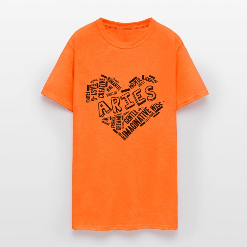 Aries Heart Word Cloud Doodle Astrology Zodiac Sta