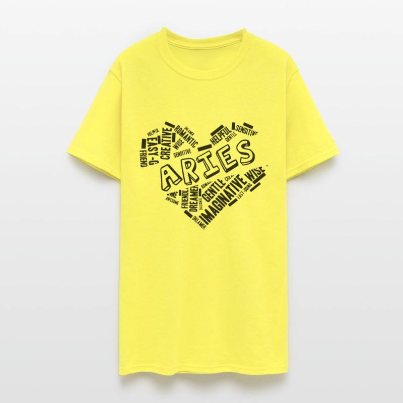 Aries Heart Word Cloud Doodle Astrology Zodiac Sta