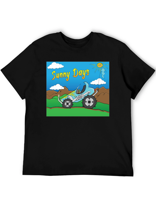 Sunny Days Cartoon Car T-Shirt