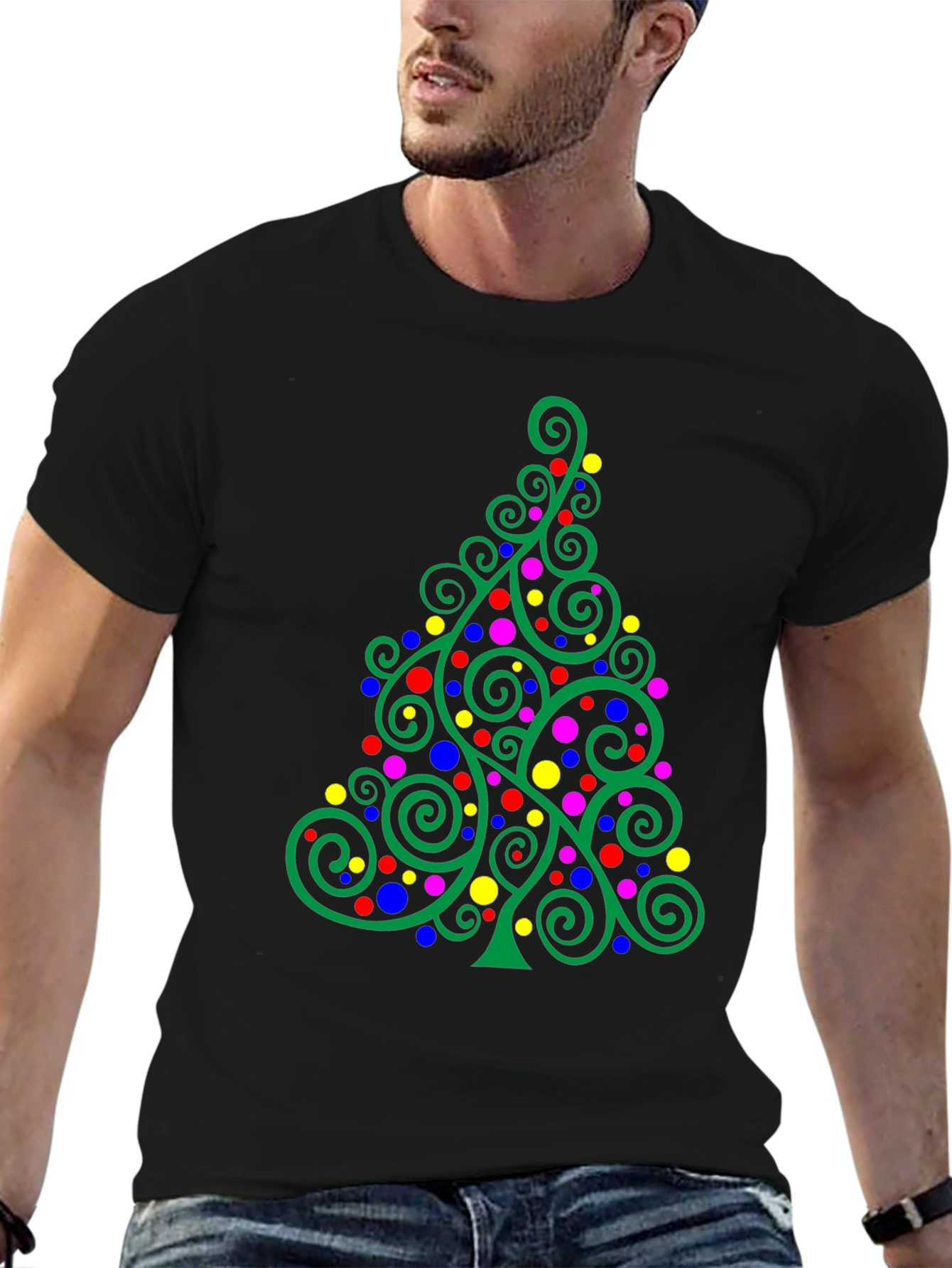 Festive Christmas Tree Graphic Tee