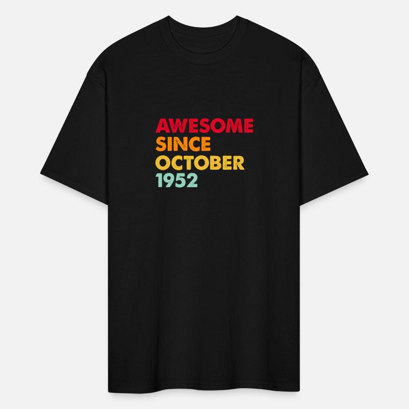Awesome Since october 1952 70th Birthday Gifts
