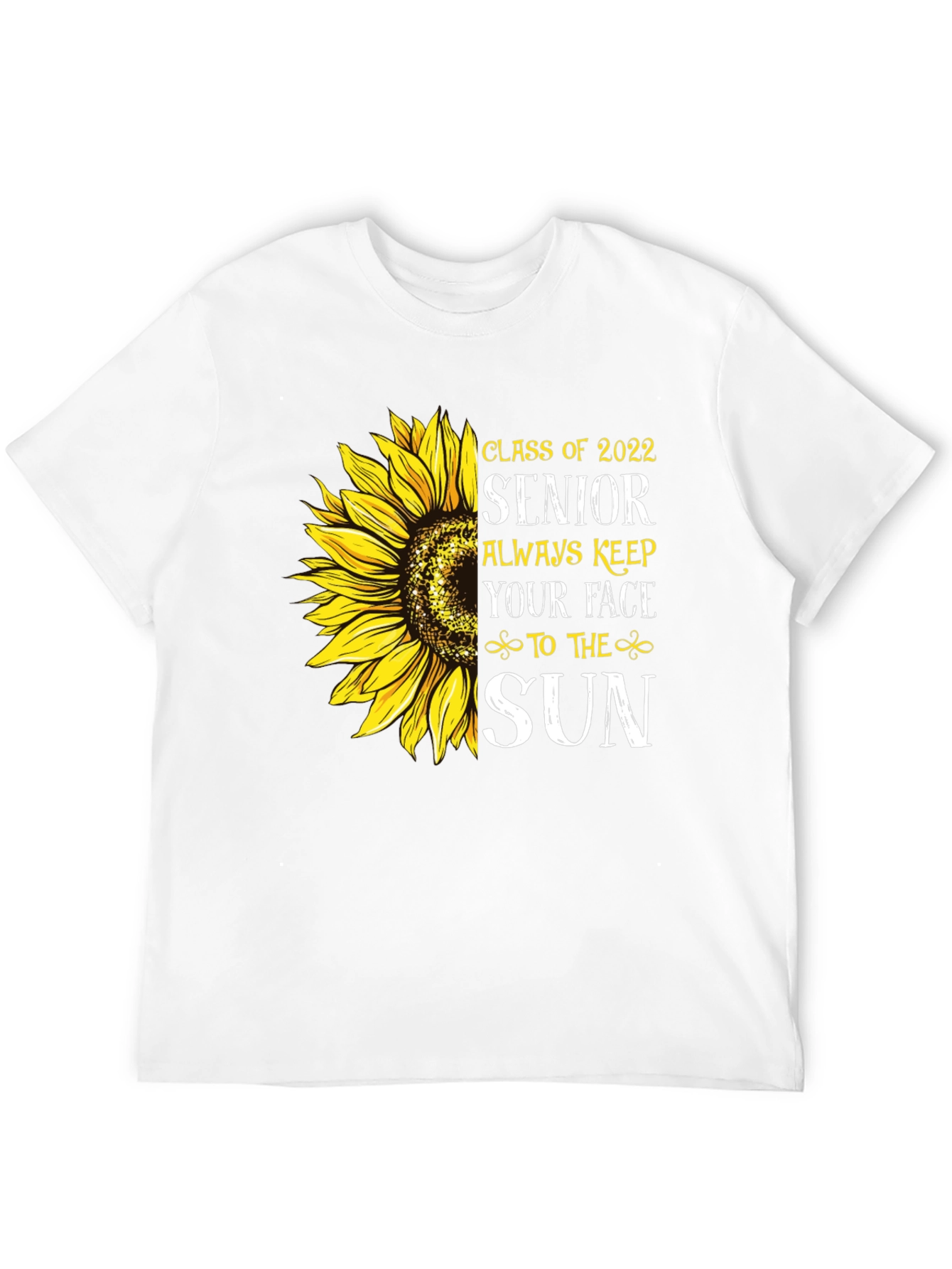 Senior 2022 Sunflower Graphic T-Shirt