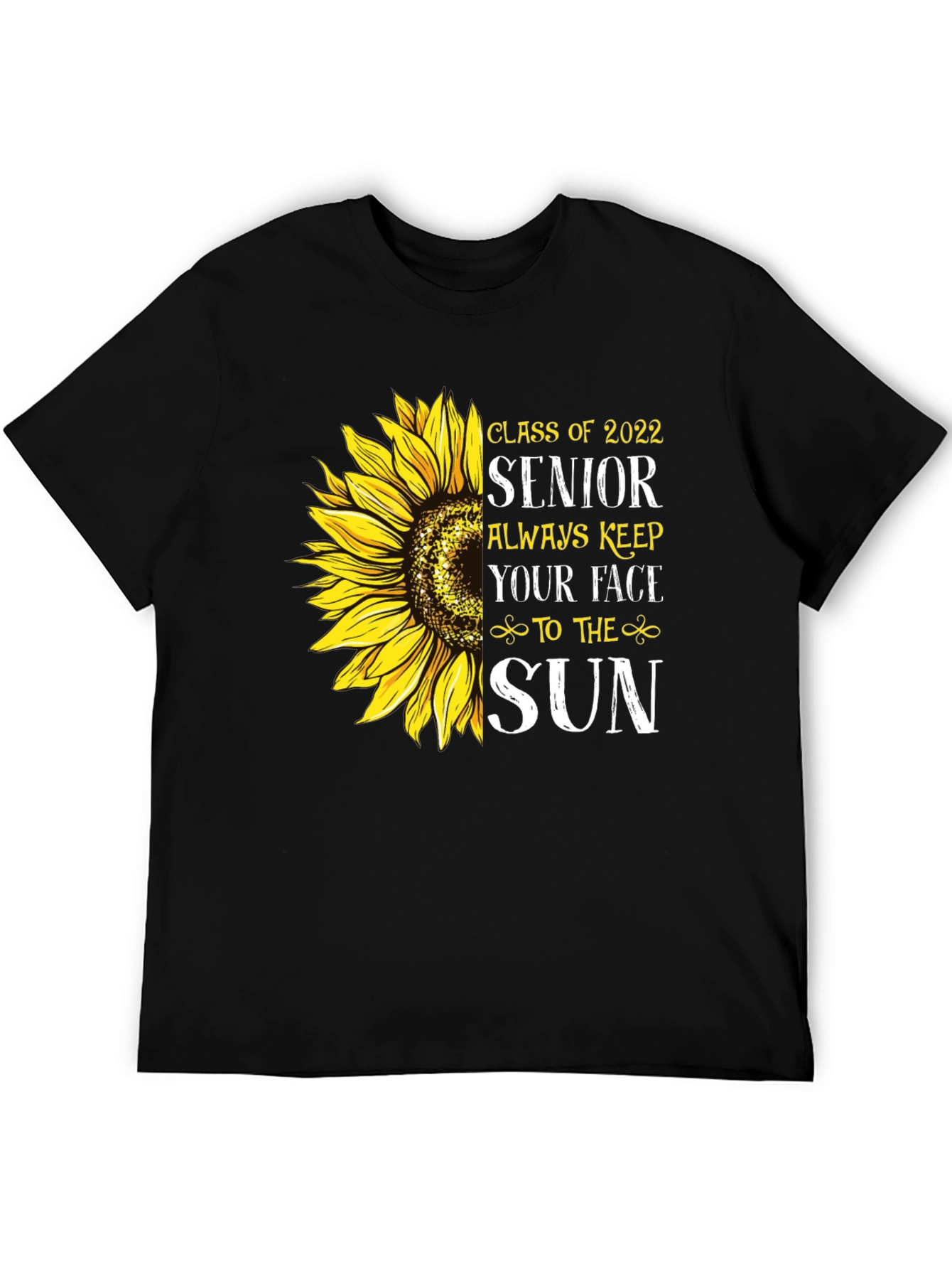 Senior 2022 Sunflower Graphic T-Shirt