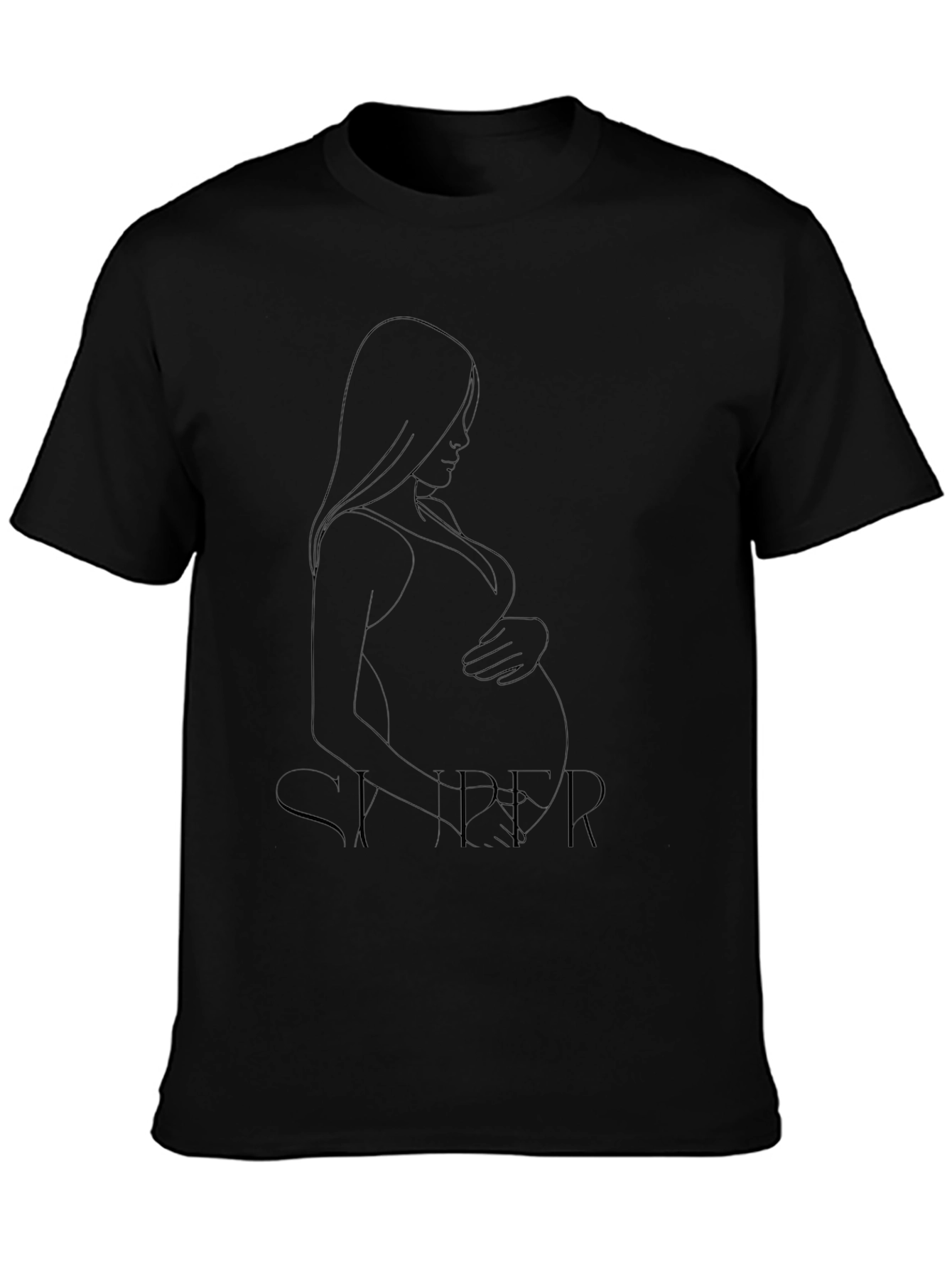 Mens Graphic Print Black T-Shirt