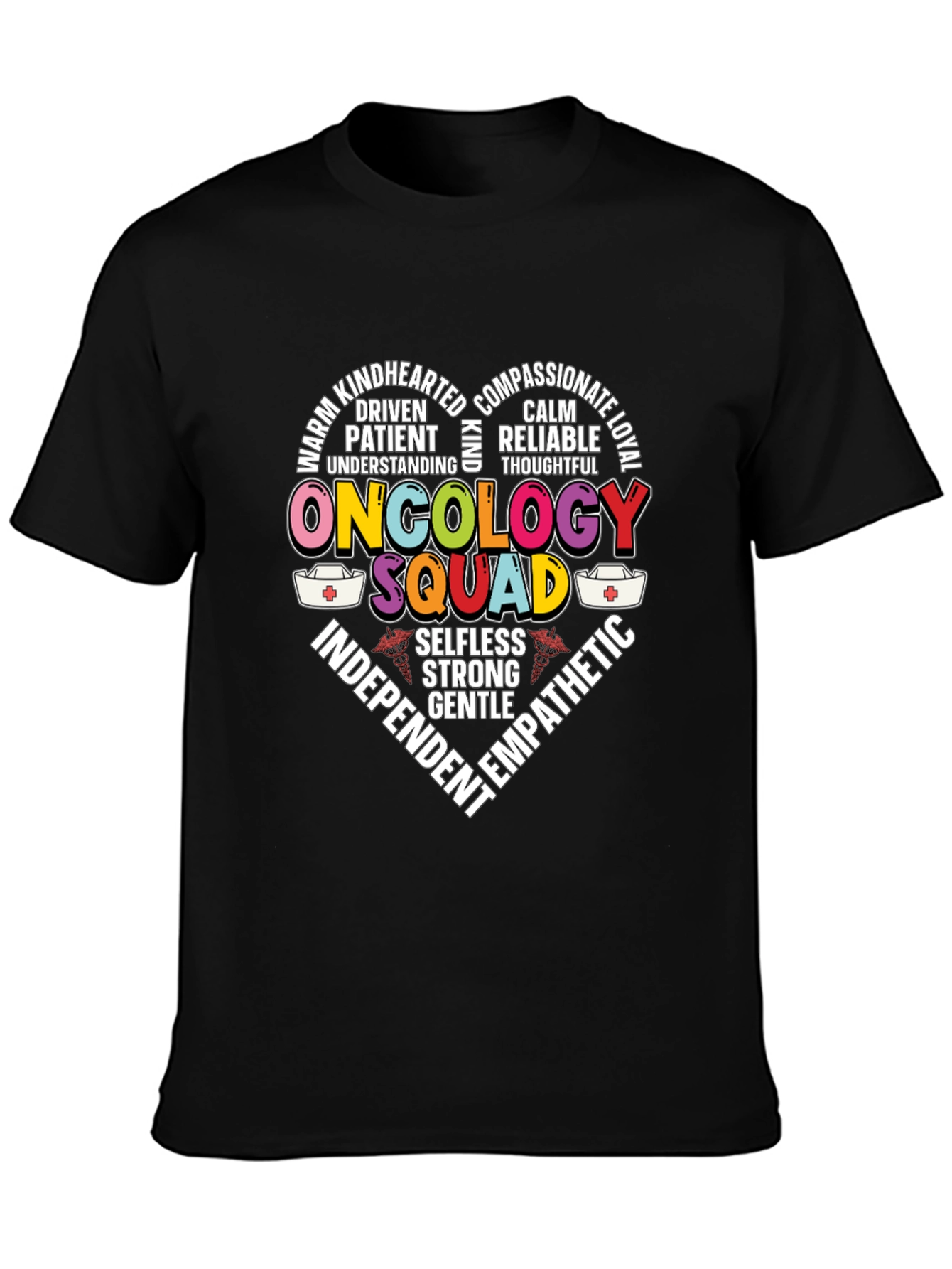 Oncology Squad Heart Graphic T-Shirt