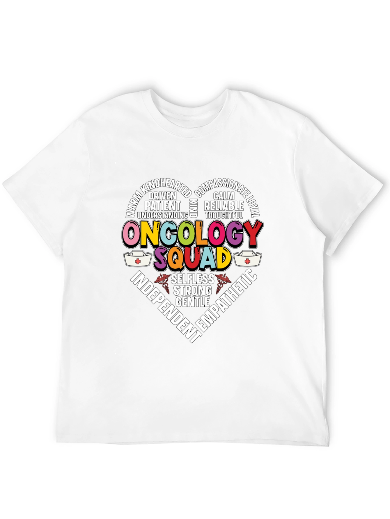Oncology Squad Heart Graphic T-Shirt