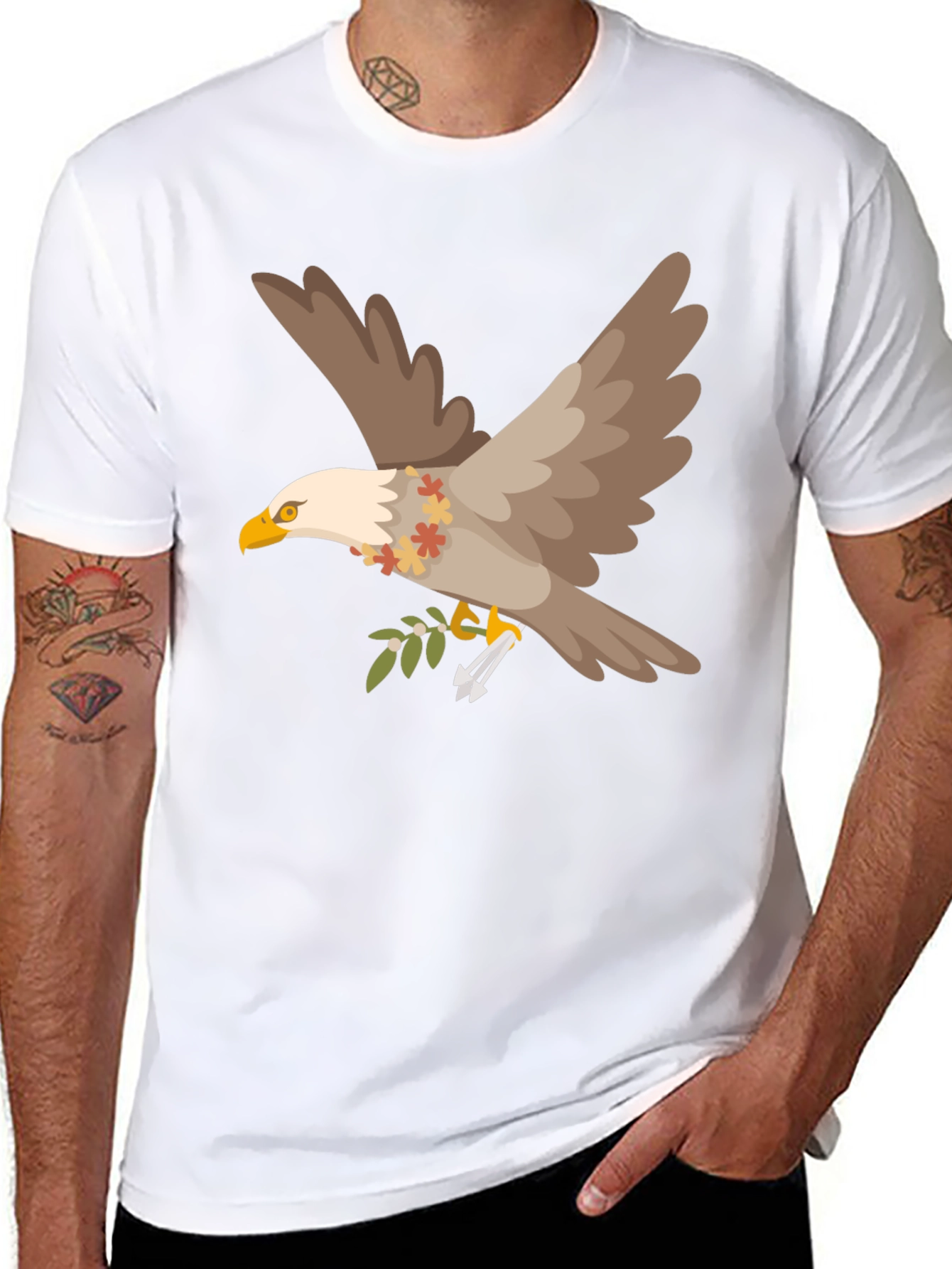 Eagle Graphic Tee - Mens Black T-Shirt