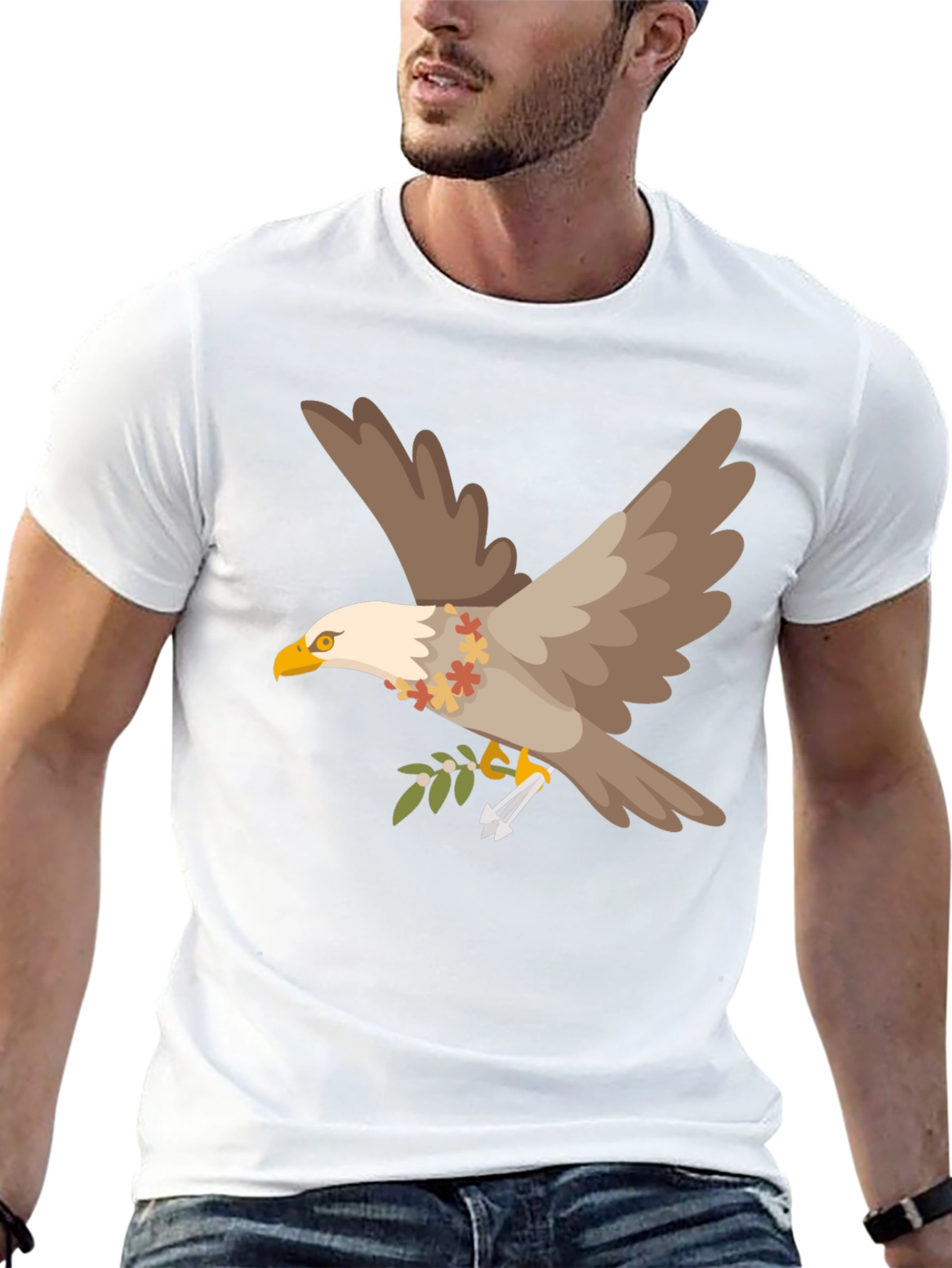 Eagle Graphic Tee - Mens Black T-Shirt