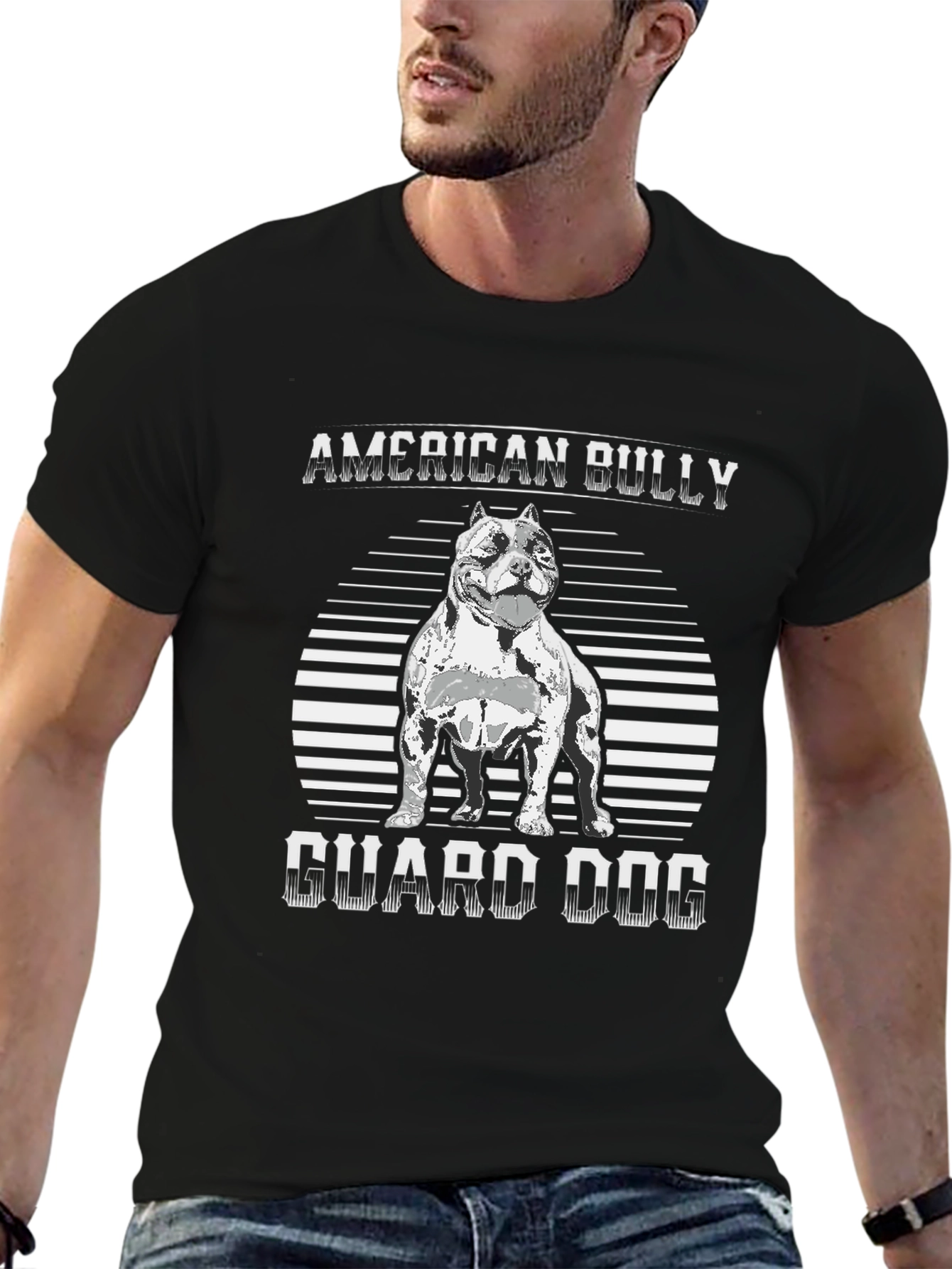 American Bully Guard Dog Graphic T-Shirt