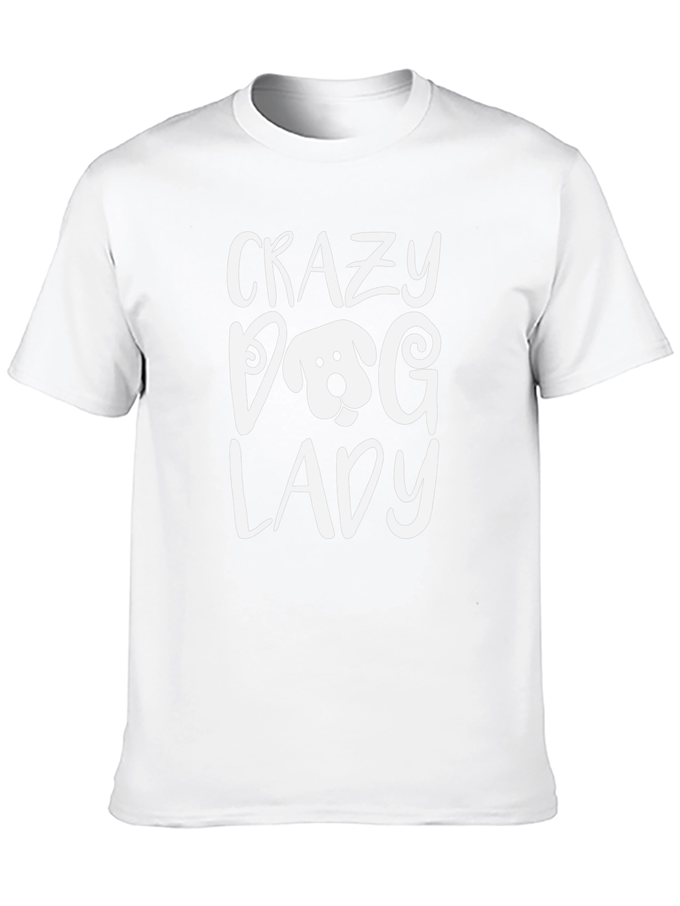 Crazy Dog Lady T-Shirt - Black