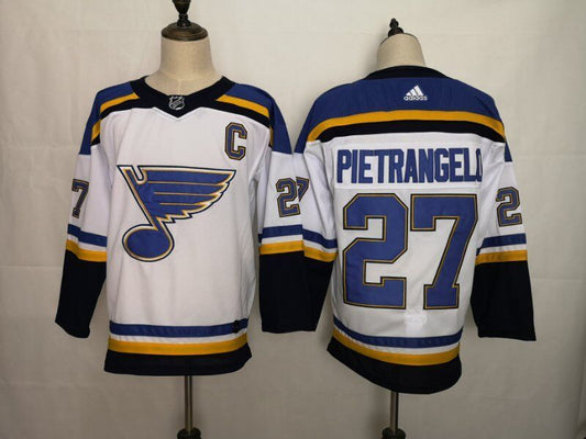 Men's St. Louis Blues Alex Pietrangelo #27 White Breakaway Player Jerseys