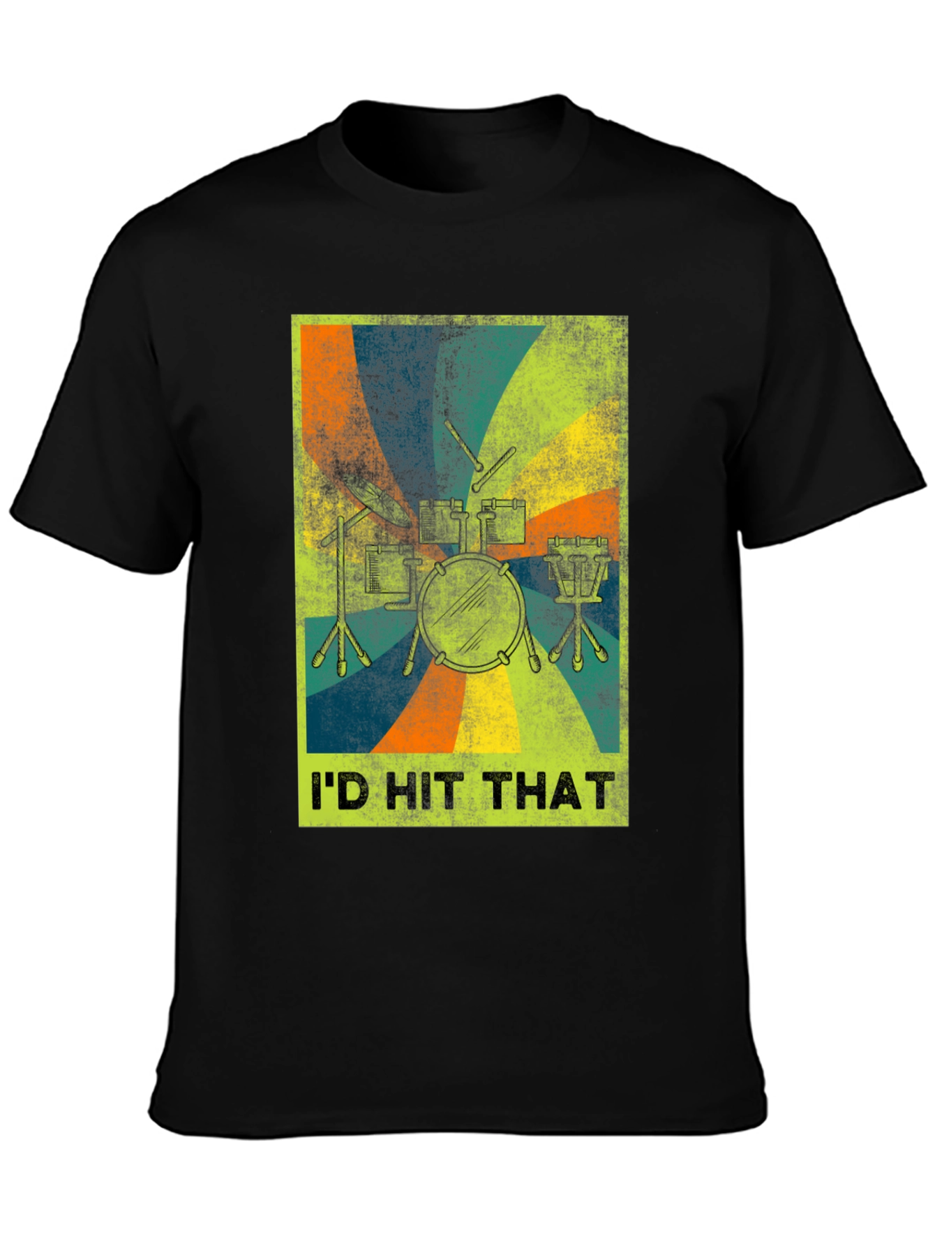 Id Hit That Drum Set Graphic Tee
