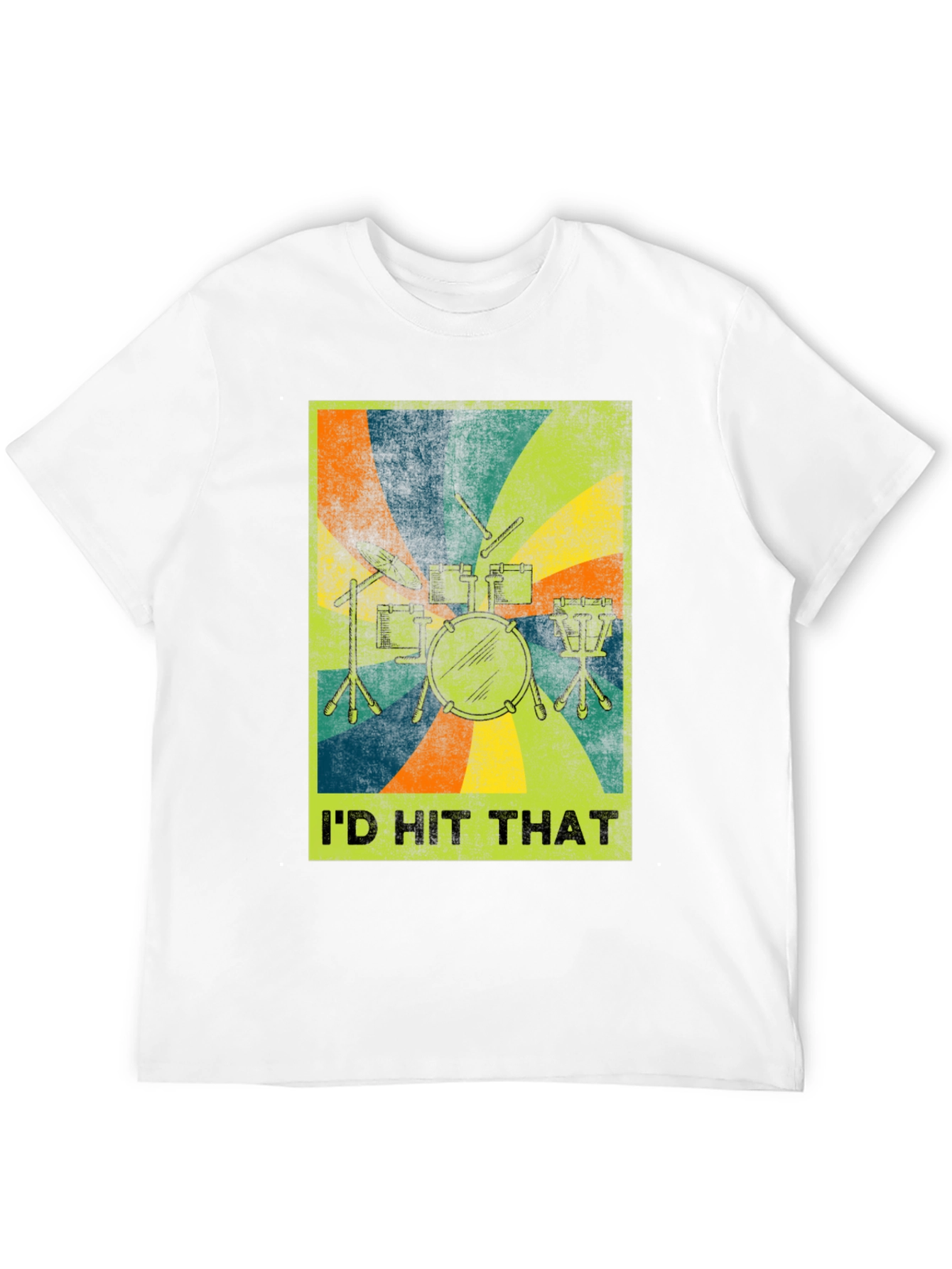 Id Hit That Drum Set Graphic Tee