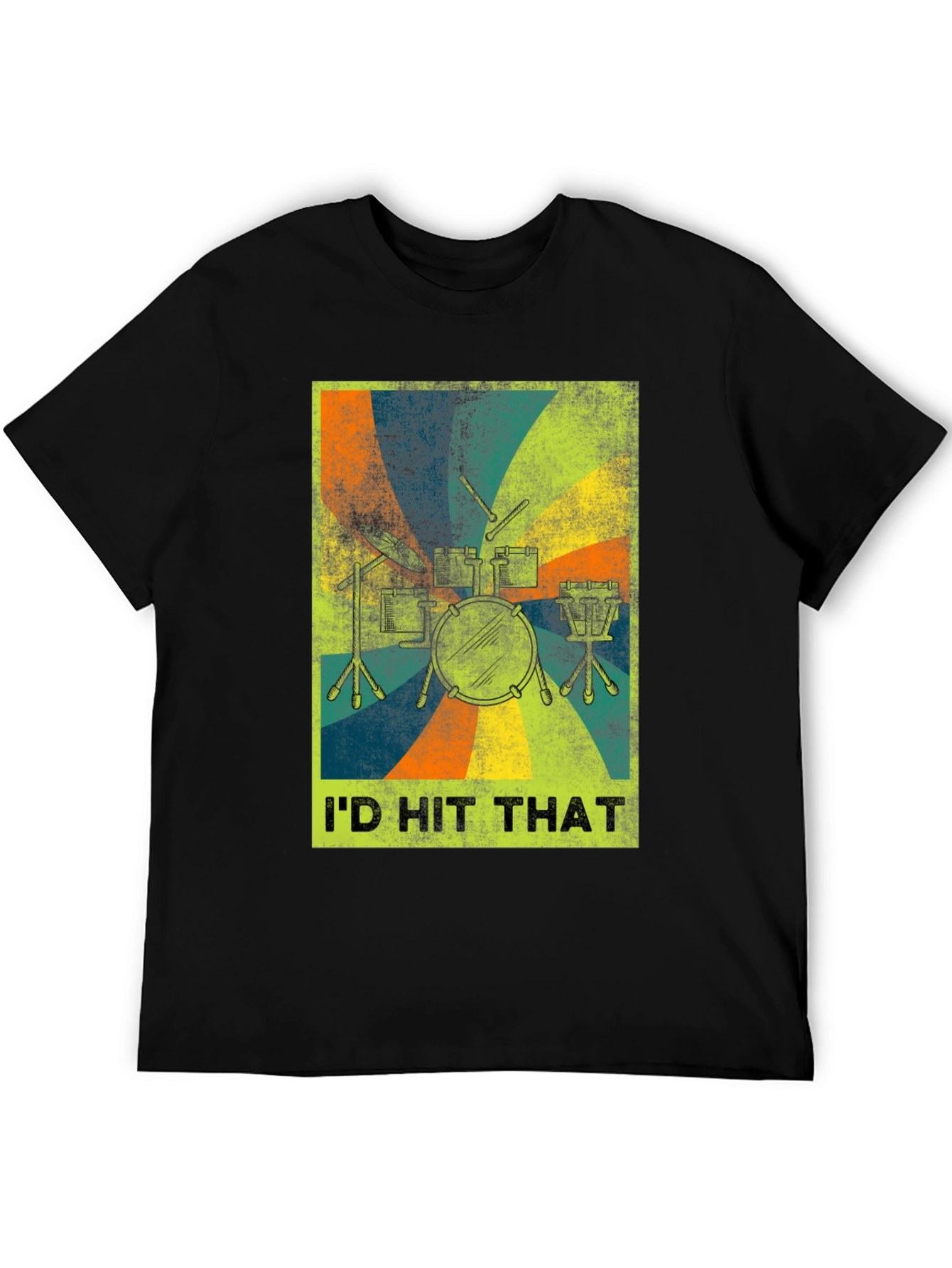 Id Hit That Drum Set Graphic Tee