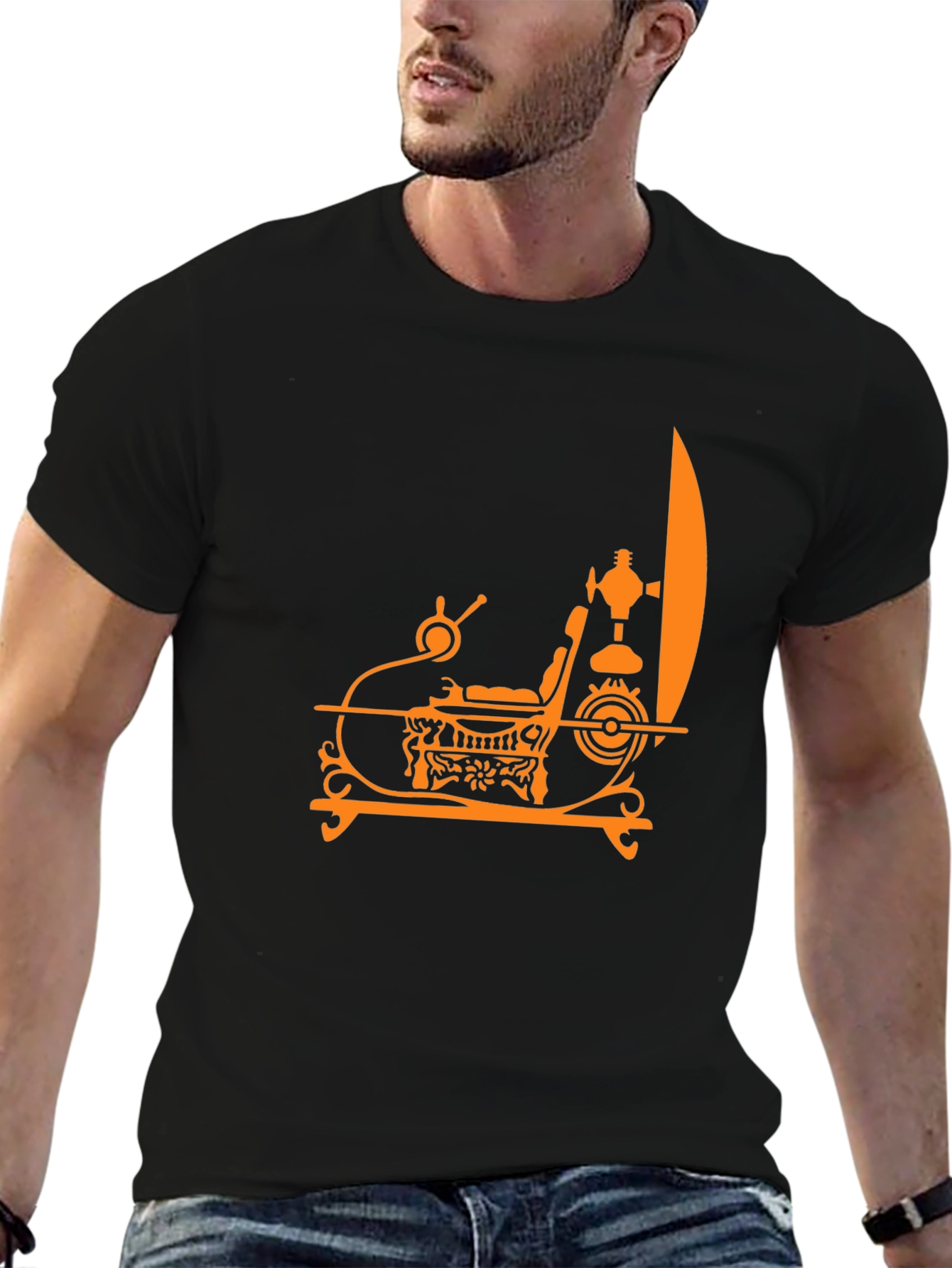 Steampunk Chair Graphic Tee - Modern Comfort