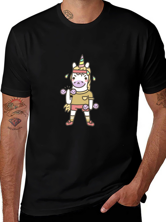 Unicorn Gym T-Shirt - Black Casual Wear