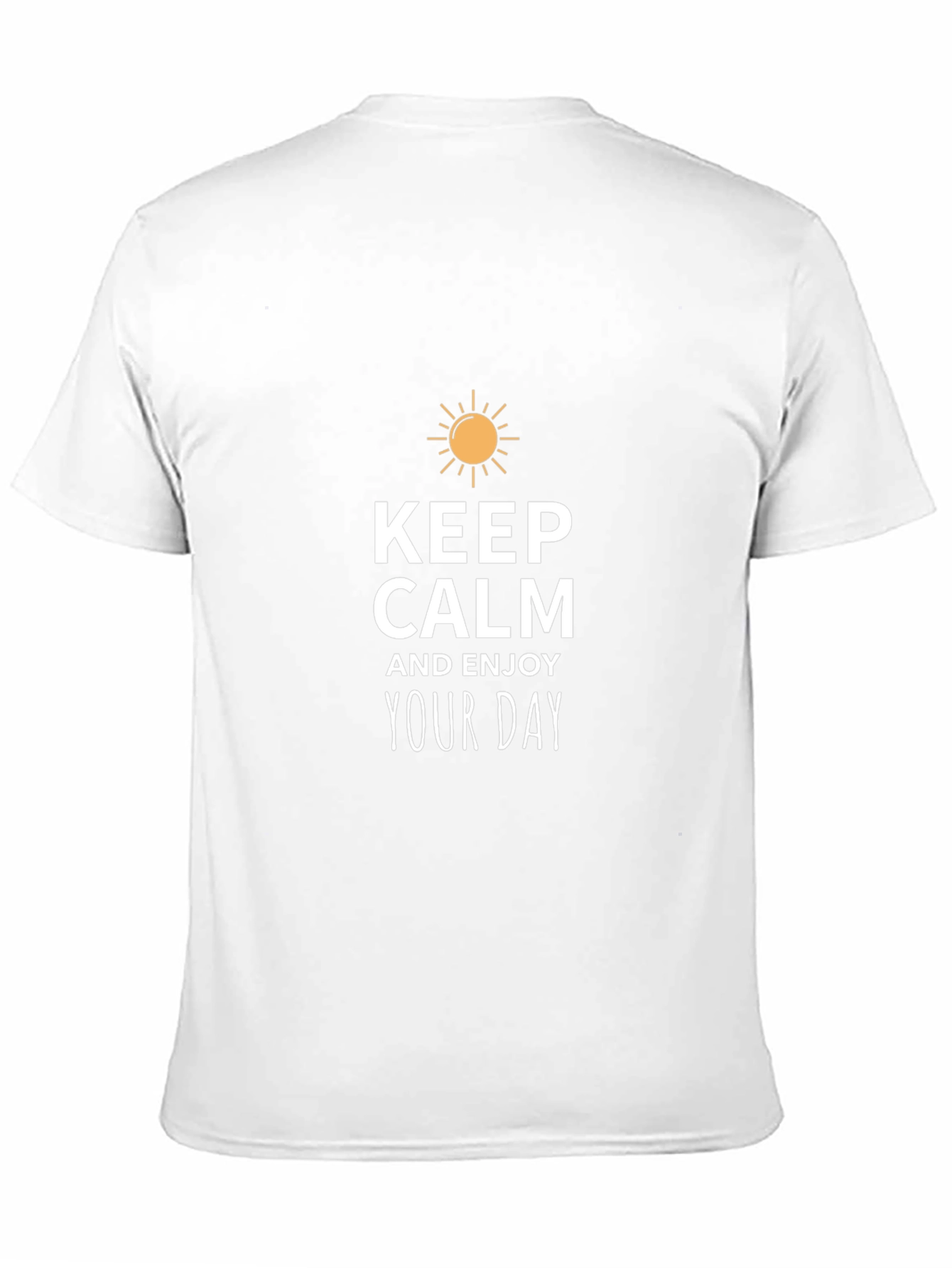 Keep Calm and Enjoy Your Day Black T-Shirt