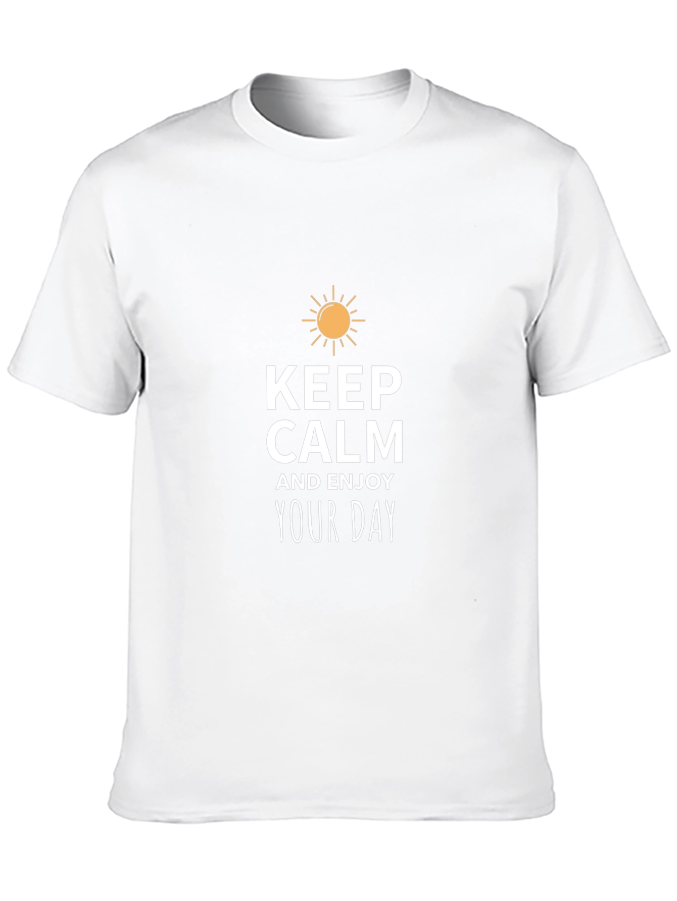 Keep Calm and Enjoy Your Day Black T-Shirt