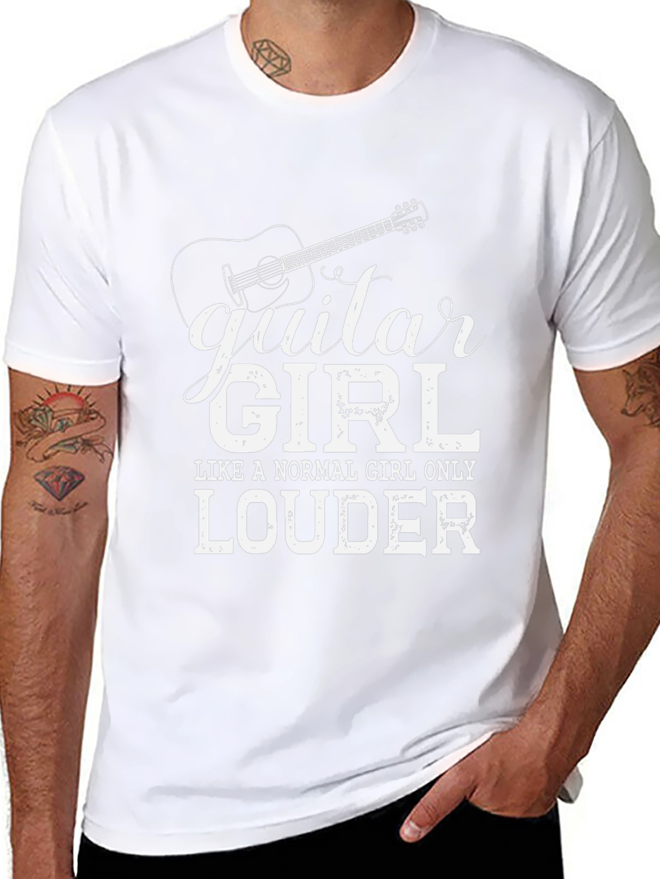 Guitar Girl T-Shirt - Loud & Proud Musician Tee
