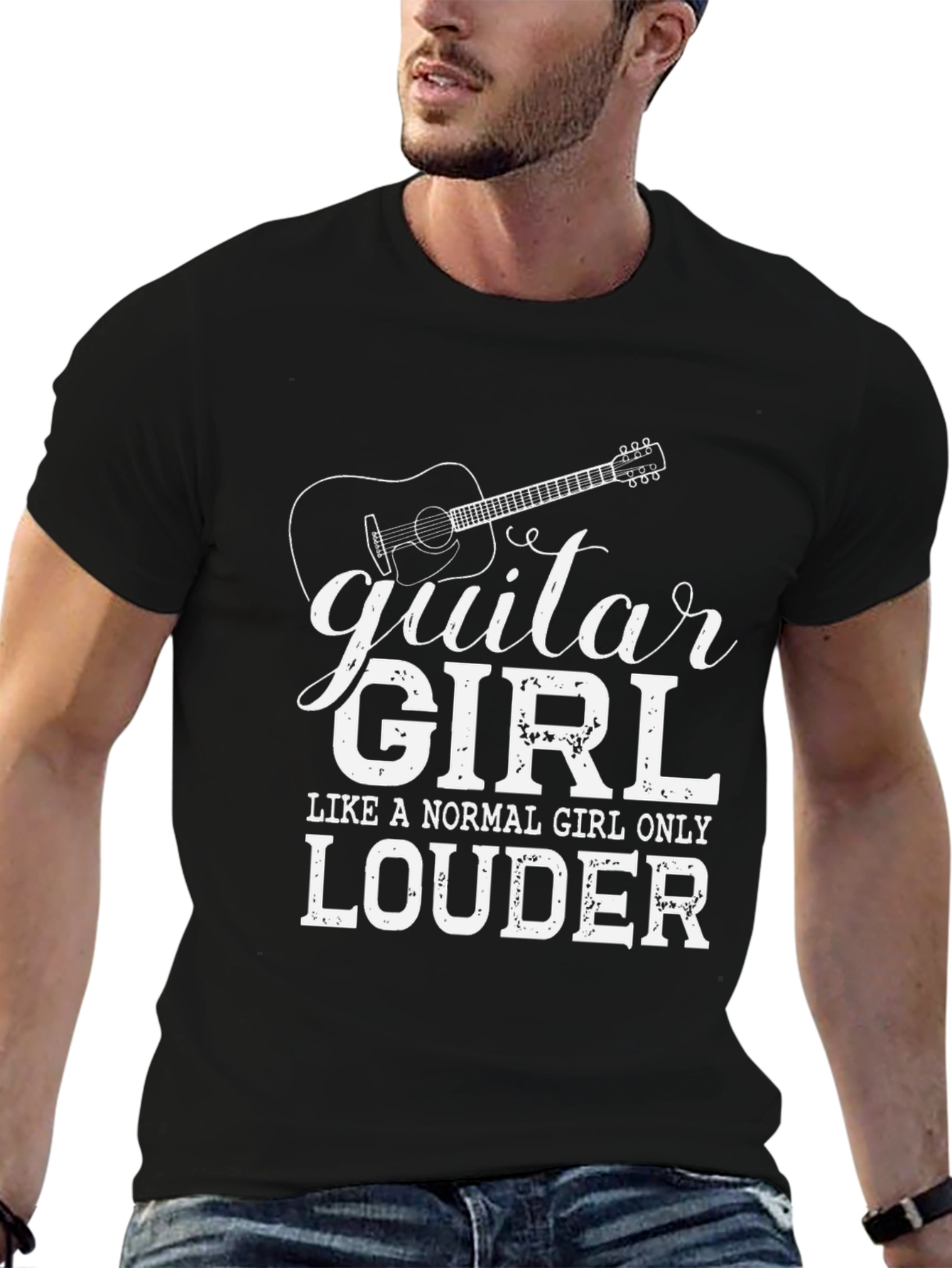 Guitar Girl T-Shirt - Loud & Proud Musician Tee
