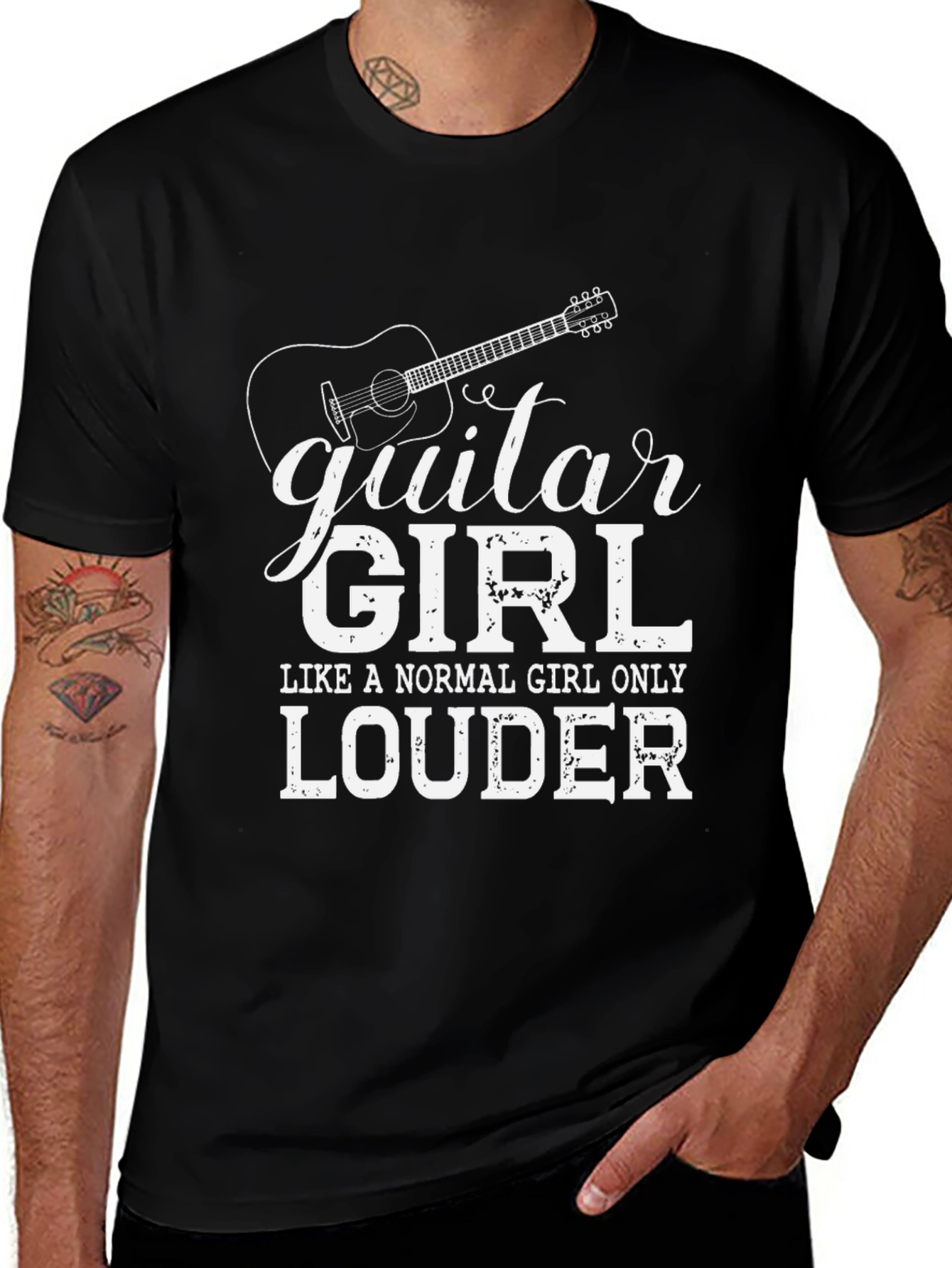 Guitar Girl T-Shirt - Loud & Proud Musician Tee