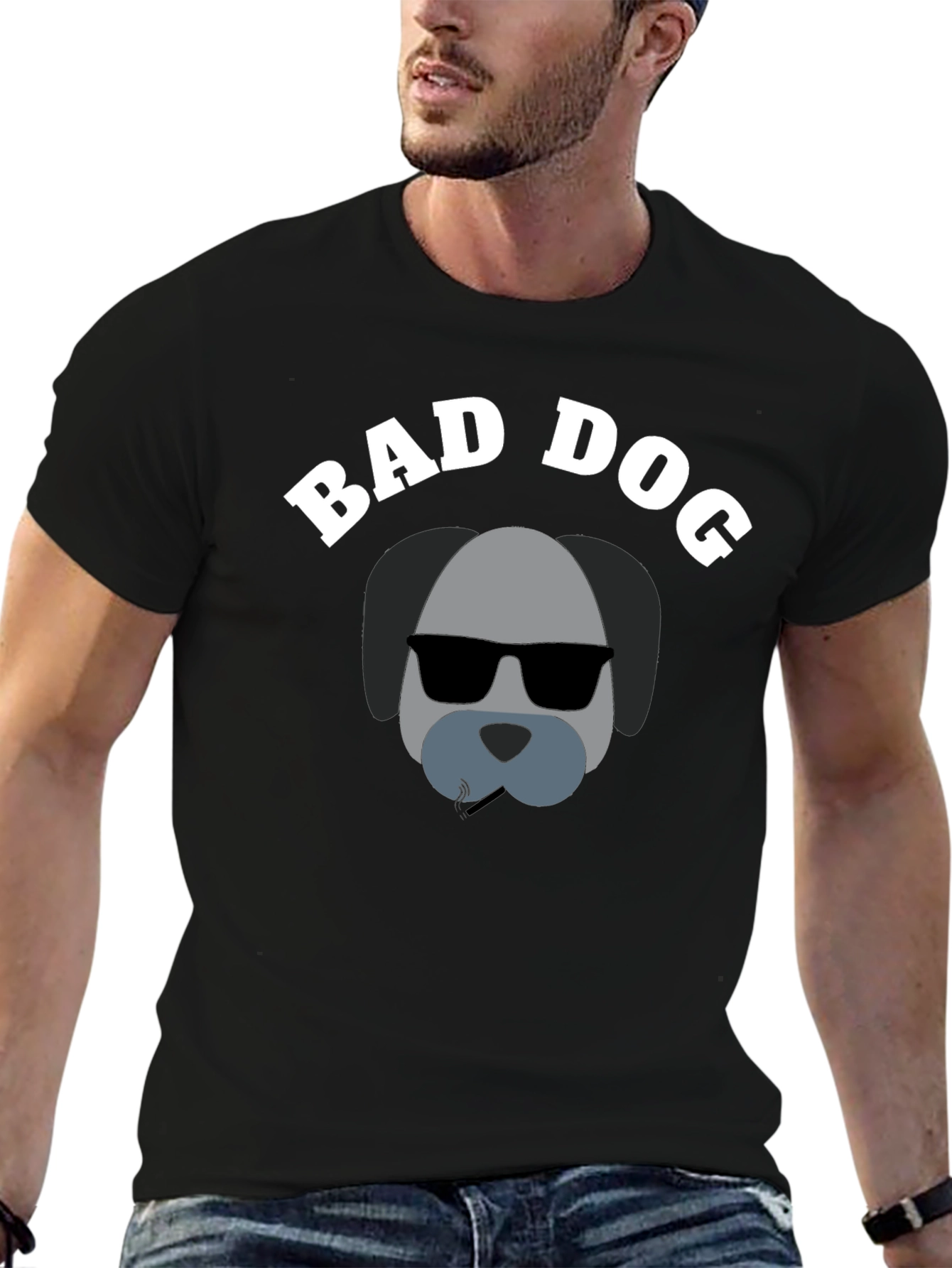 Bad Dog Graphic T-Shirt - Cool Canine Tee