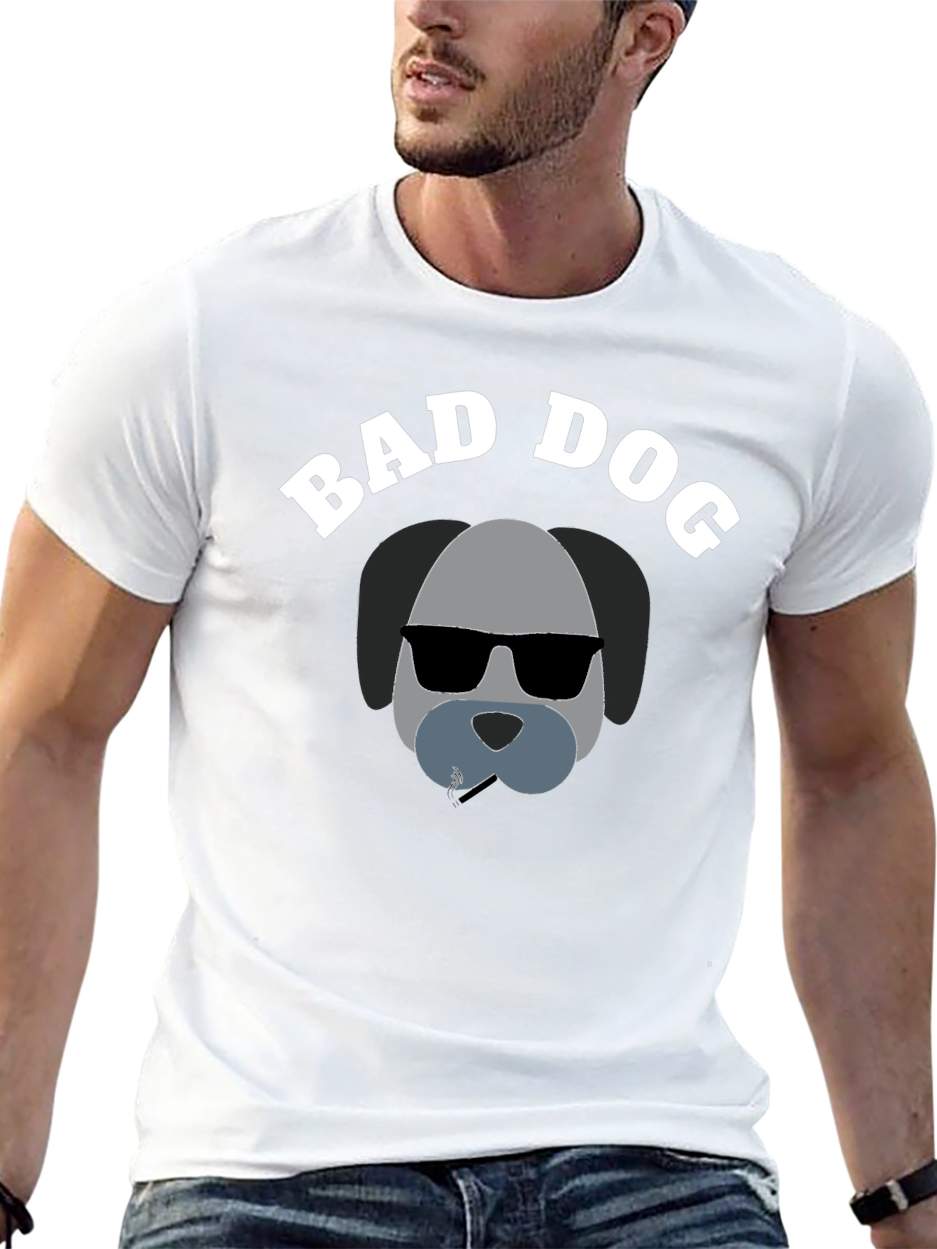 Bad Dog Graphic T-Shirt - Cool Canine Tee