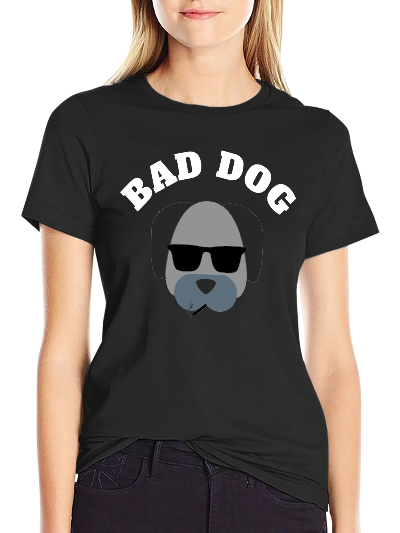 Bad Dog Graphic T-Shirt - Cool Canine Tee