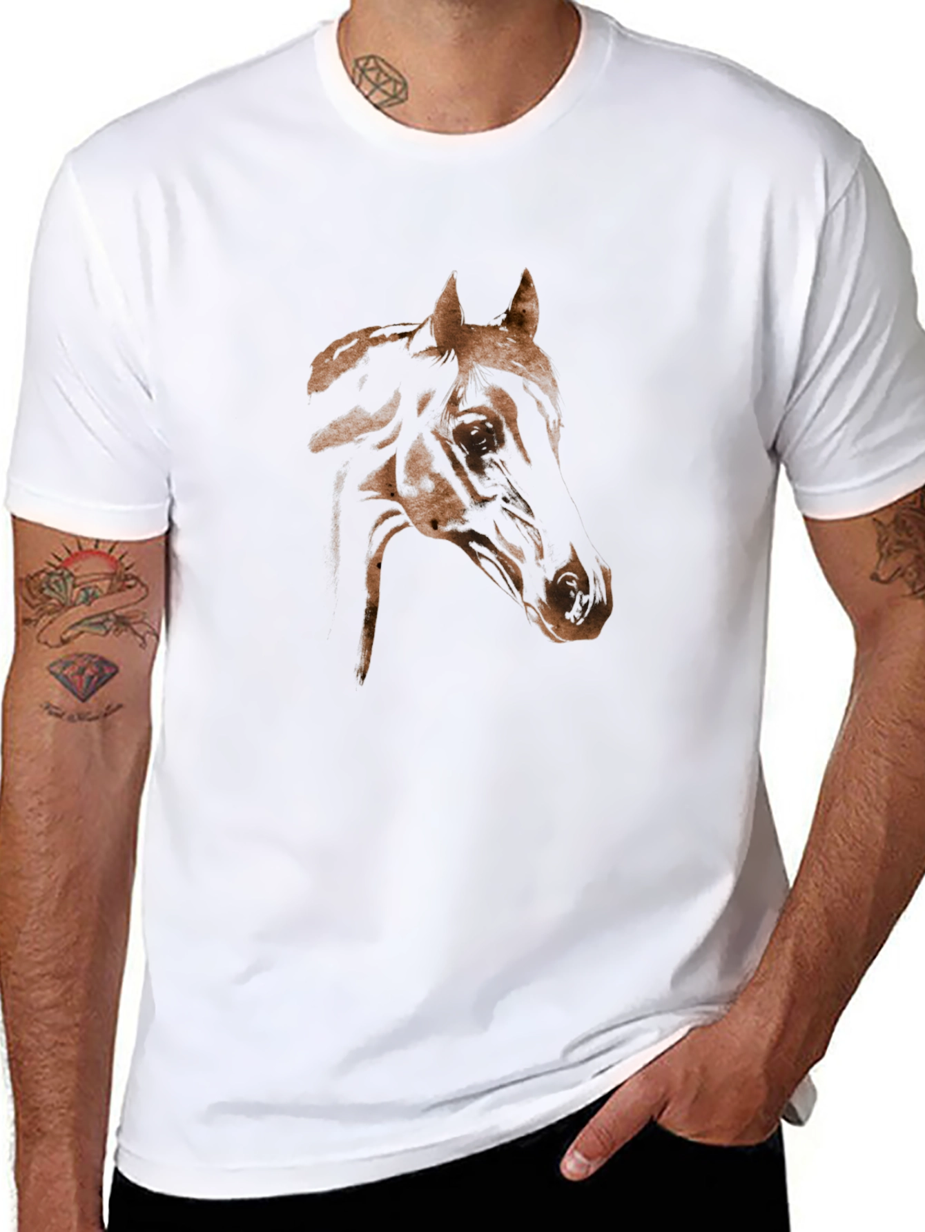 Horse Graphic Black T-Shirt