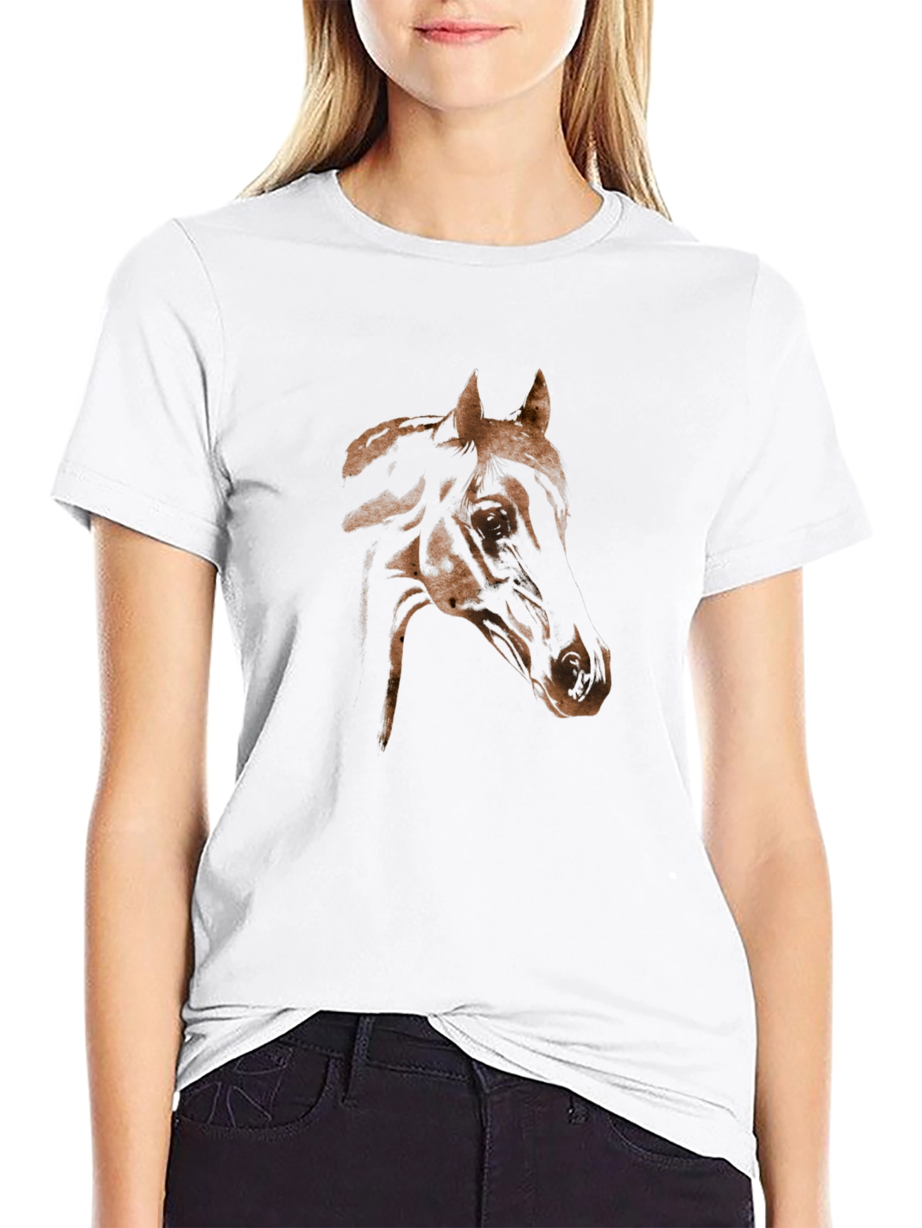 Horse Graphic Black T-Shirt