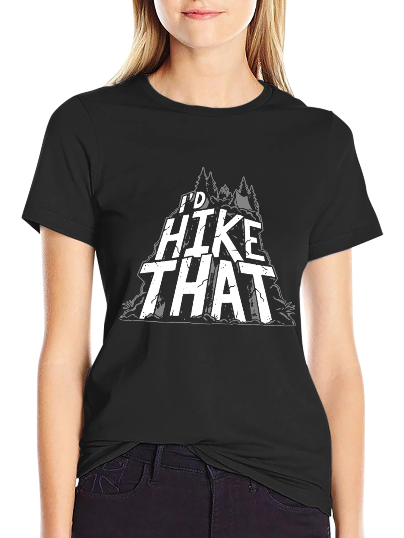 Id Hike That Graphic T-Shirt - Black